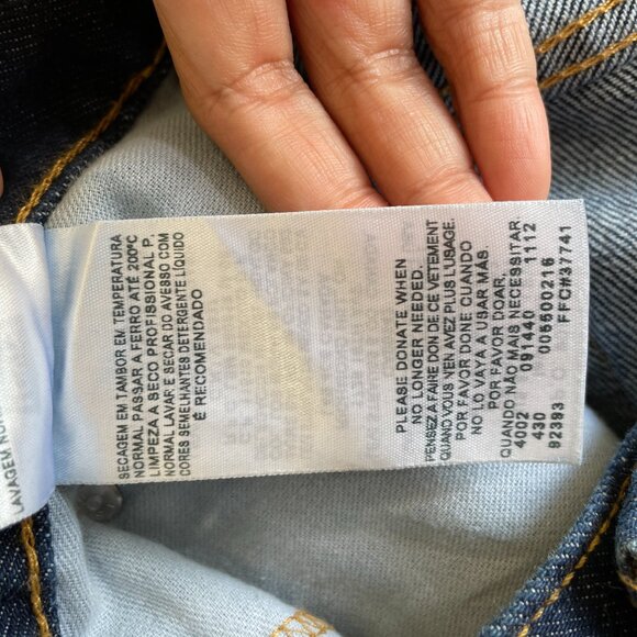 Levis 550 Jeans Mens 42x31 Relaxed Fit Blue Denim Jeans 100% Cotton - Picture 7 of 15